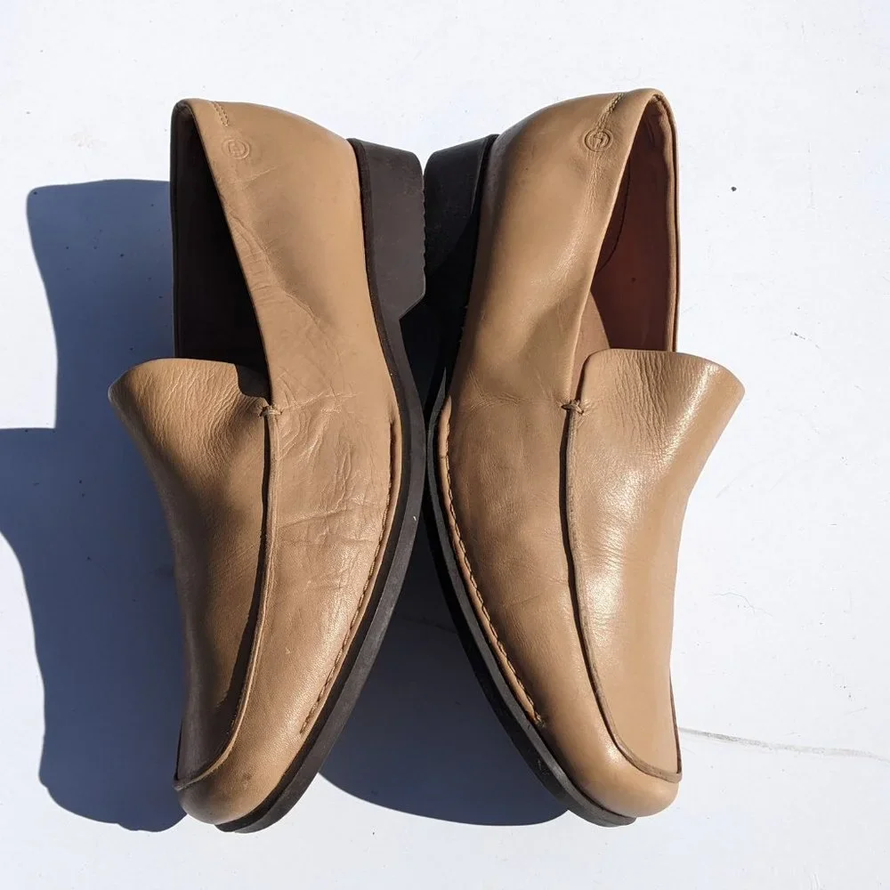 RockPort Tan leather loafers, slip on shoes 8.5W - Picture 8 of 11